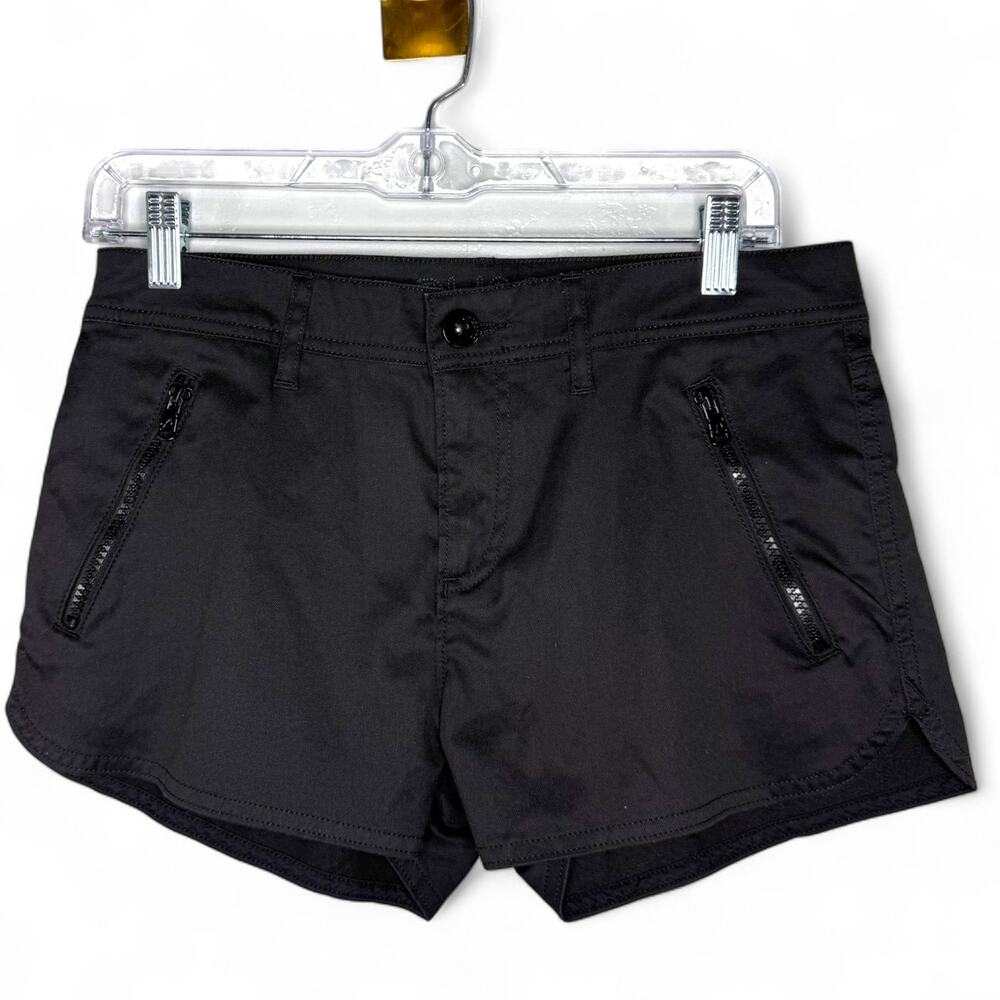 DL1961 Casey Dolphin Shorts 26 Black Zip Pocket‎ Sporty Athleisure Anthropologie